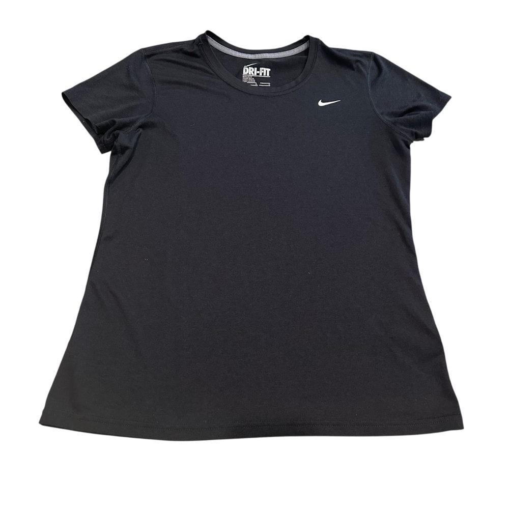 Nike Dri-Fit Short Sleeve Performance Athletic Top Women's Large Black